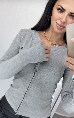 Кофта Lora LR997 grey - делук