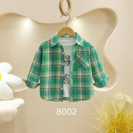 Рубашка Sunnytot 8002 green - делук