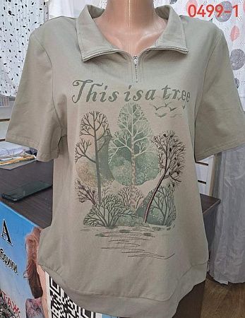 Футболка Lida 0499-1 khaki - делук