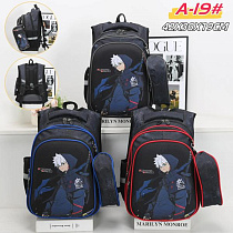 Рюкзак Candy Bags A19 black-grey - делук