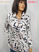 Рубашка Lida 8586-1 white - делук