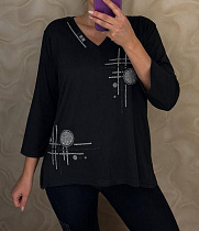 Свитер Levisha 27084 black - делук