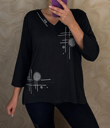 Свитер Levisha 27084 black - делук