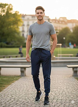 Штаны Спорт Moranny MR512 navy - делук