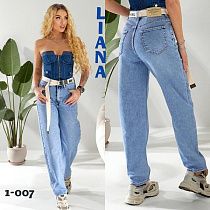 Джинсы Liana Denim 1-007 l.blue - делук