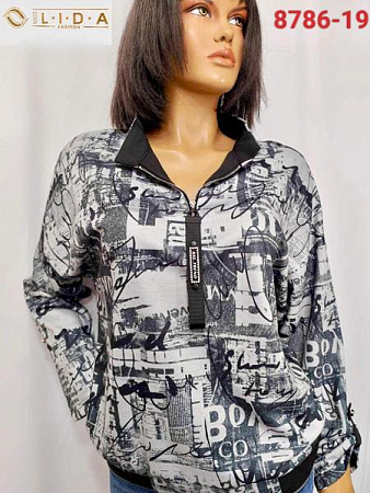 Свитер Lida 8786-19 l.grey - делук