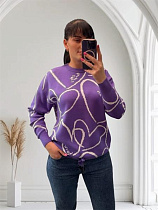 Свитер Levisha 25503 purple - делук