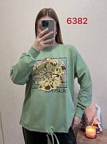 Свитер Fsn 6382 green - делук