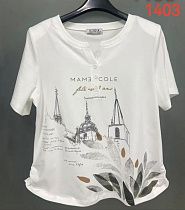 Футболка Lida 1403 white - делук