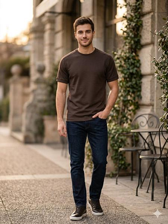 Футболка Moranny MR1020 brown - делук