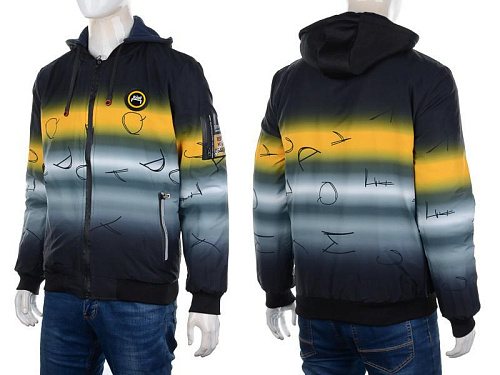 Куртка M7 7798 black-yellow - делук