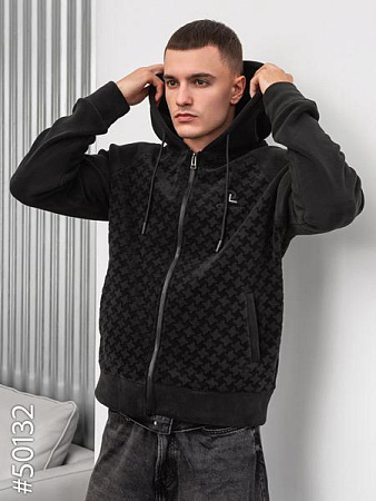 Кофта Спорт Jjf 50132 black - делук