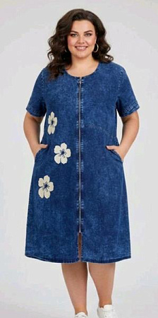 Халат Julia JL1238 blue - делук