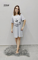 Ночнушка Anion 209 l.grey - делук