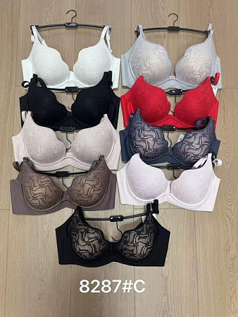 Бюстгальтер Diorella 8387C black-beige - делук