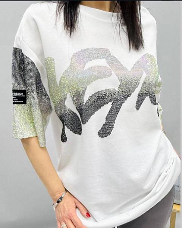 Футболка Levisha 25109 white - делук