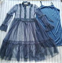 Платье No Brand A25 blue - делук