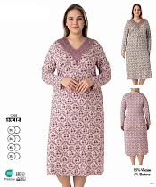 Ночнушка Cotpark 13741B beige - делук