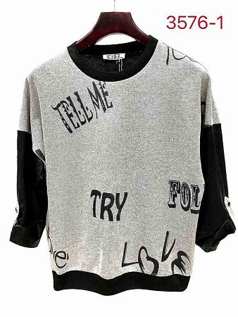Свитер Lida 3576-1 grey - делук