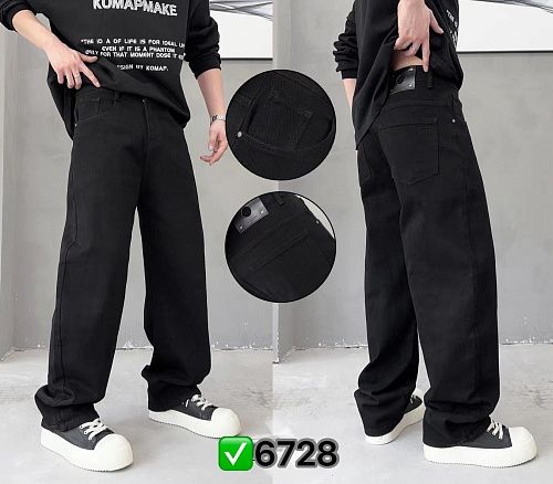 Джинсы God Baron 6728 black - делук