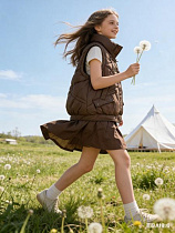 Жилетка Jacket M606 brown - делук