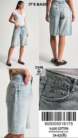 Шорты Jeans Style 3348-80 l.blue - делук