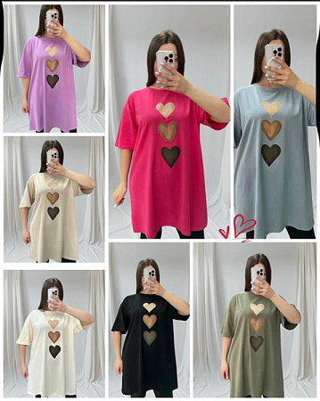 Туника Levisha 25081 pink - делук