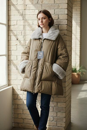 Куртка Dknsel 9519 beige - делук