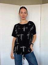 Футболка Fsn 6535 black - делук