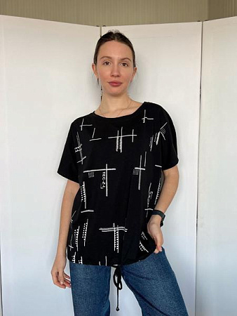 Футболка Fsn 6535 black - делук