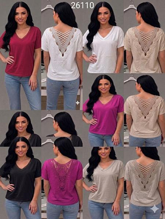Футболка Elena&Vika 26110 grey - делук