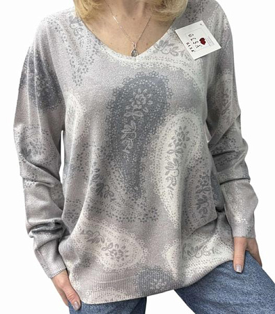 Свитер Elena&Vika 25240 l.grey - делук