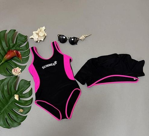 Комплект Dfk 1932 black-pink - делук