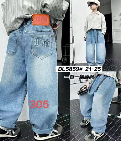 Джинсы Farbique DL5859 l.blue - делук