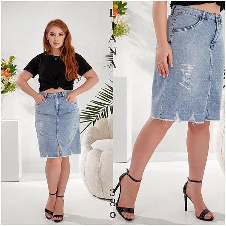 Юбка Liana Denim 380 l.blue - делук