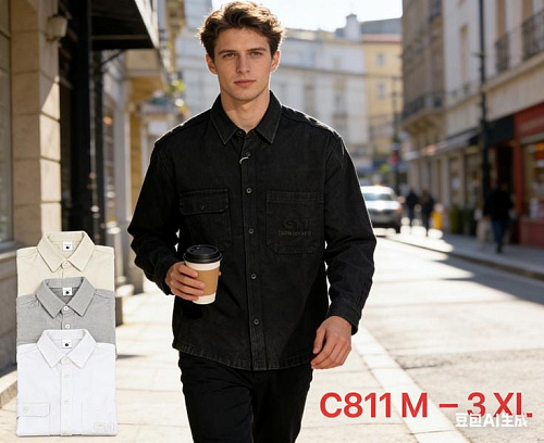 Рубашка Lina C811 black - делук