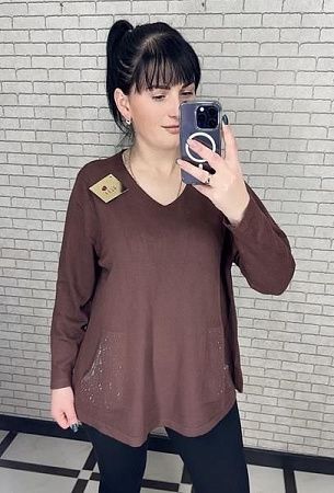 Свитер Shipi 25204 brown - делук