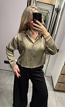 Рубашка Lora LR1507 khaki - делук