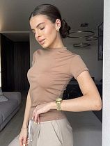 Футболка Arina 5148 beige - делук