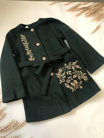 Пальто Moda School M203 green - делук