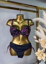 Купальник Dfk 25008 black-l.pink - делук