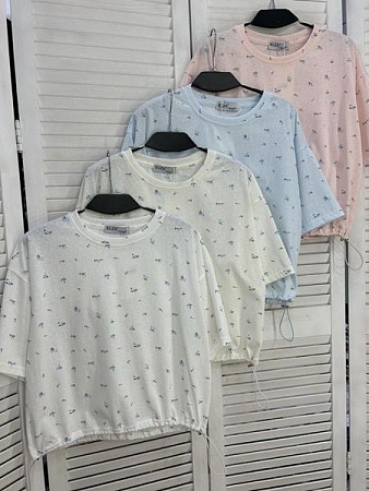 Футболка Nefertiti 10462 l.beige - делук