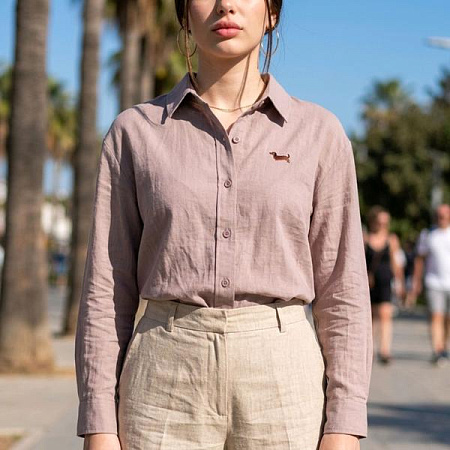 Рубашка Kosta 3566 beige - делук
