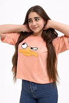 Топ Moda School M549 peach - делук