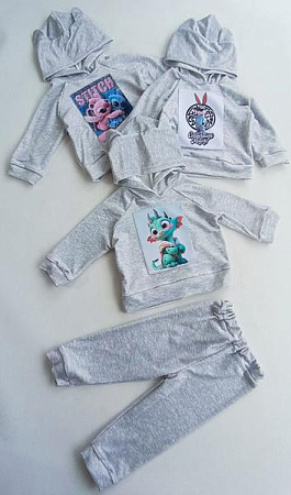 Костюм Спорт Meloria ML7655 grey bunny - делук