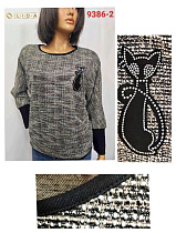 Свитер Lida 9386-2 black - делук