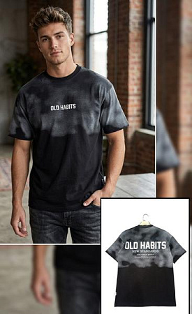 Футболка Moranny MR1075 black - делук