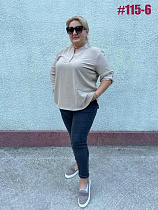 Блузка Bat 115-6 beige - делук