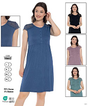 Ночнушка Cotpark 10662 green - делук