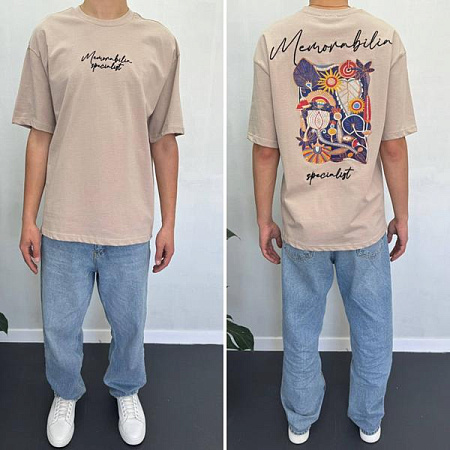 Футболка I8Denim 90560 beige - делук